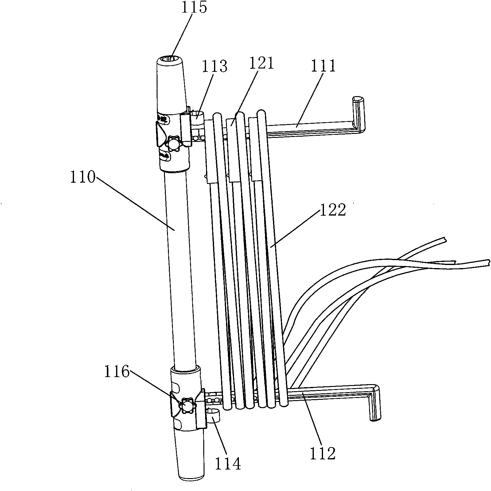 Detachable or short-rod carrying type short-circuit earthing wire winding method and winding mechanism