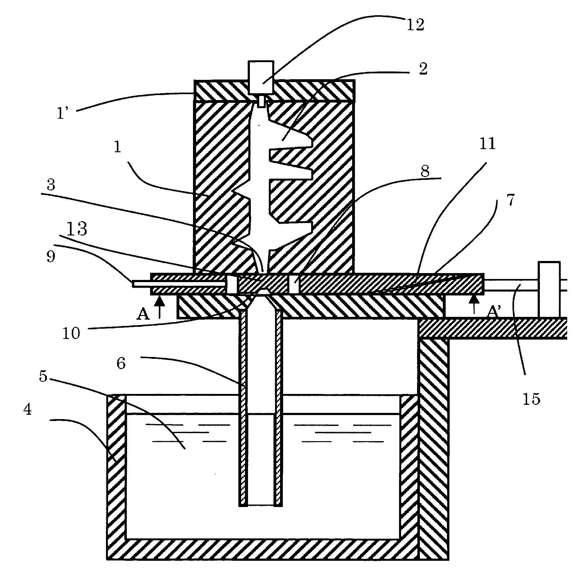 High vacuum suction casting method and apparatus