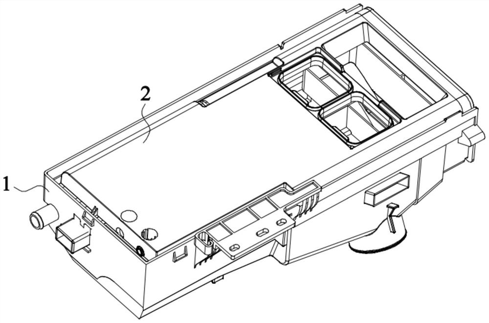 Detergent feeding device and washing machine