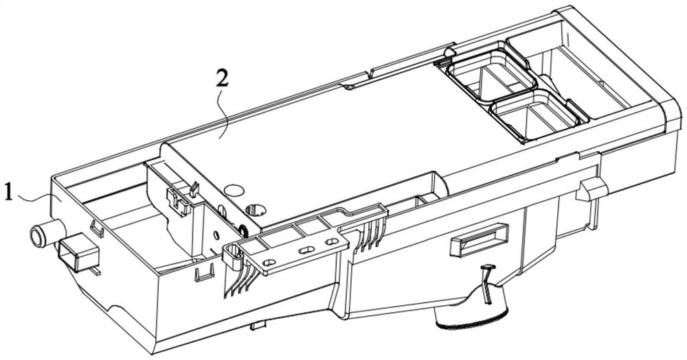 Detergent feeding device and washing machine