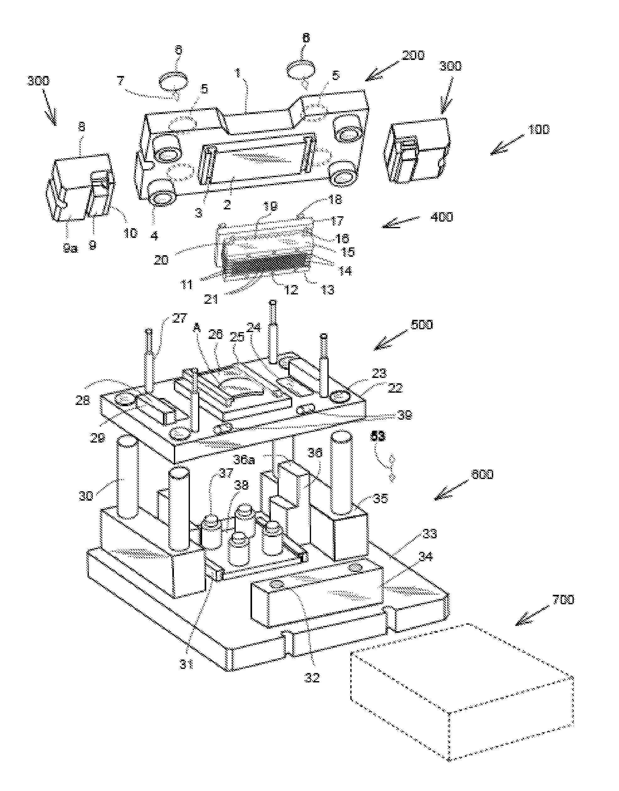 Apparatus for texturing the surface of a brake plate