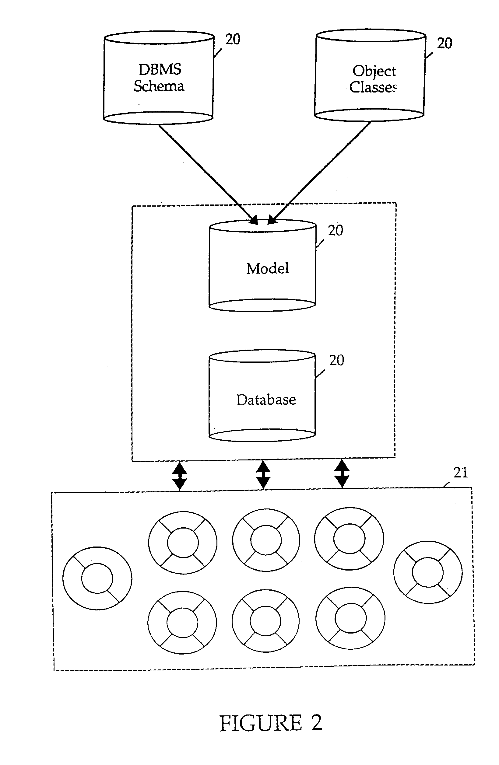 Method and apparatus for mapping objects to multiple tables of a database