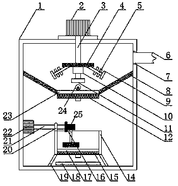 Rolling and crushing device for producing environment-friendly bricks