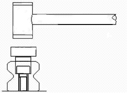 Installation device of counter bore gland of guide rail