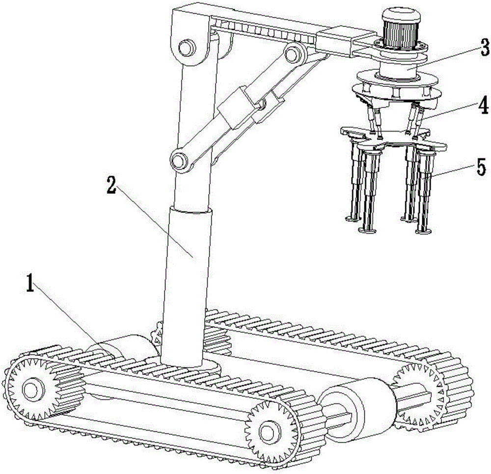 New-energy automobile part warehouse operation robot