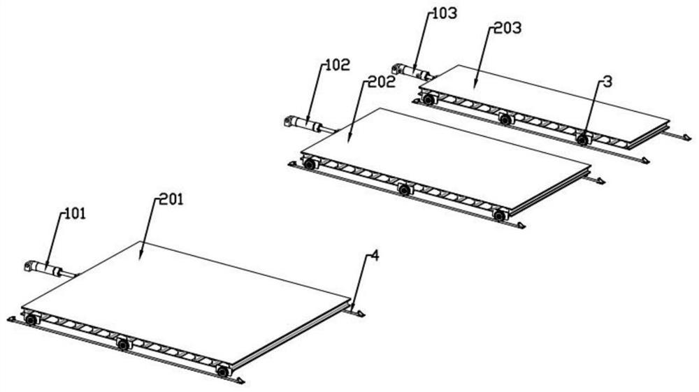 A truck loading position and attitude adjustment device and adjustment method thereof