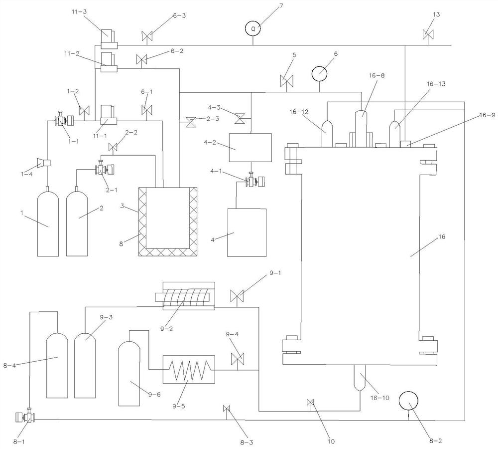 Liquid carbon dioxide and water vapor anti-reflection coal gas displacement device and method