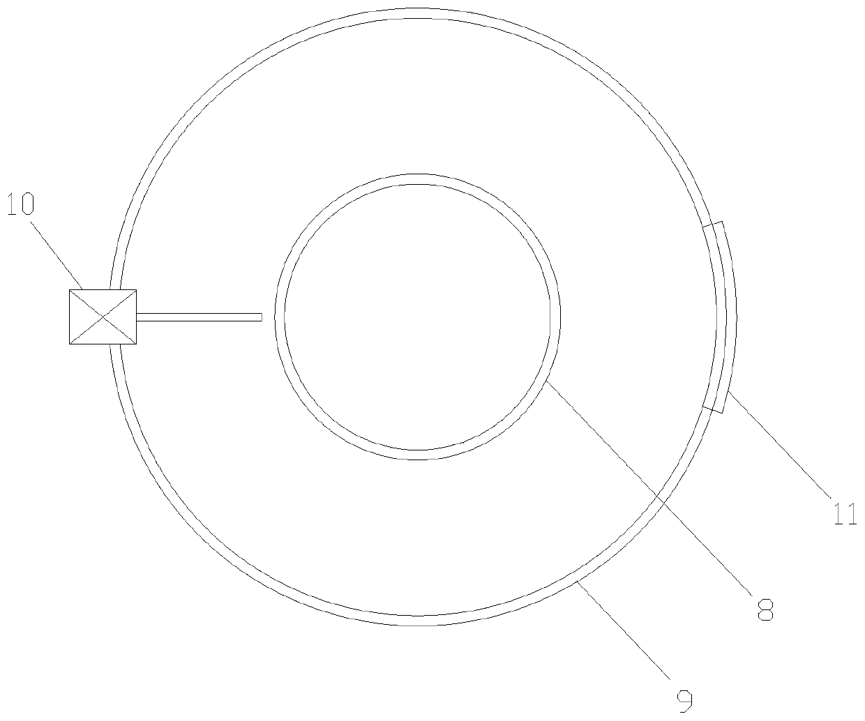 A compound fertilizer granule drying device