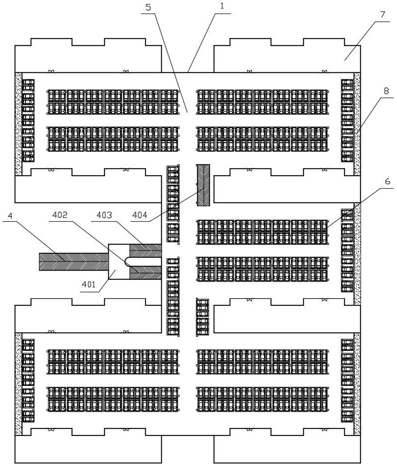 Ecological energy-saving underground garage with LOFT structure