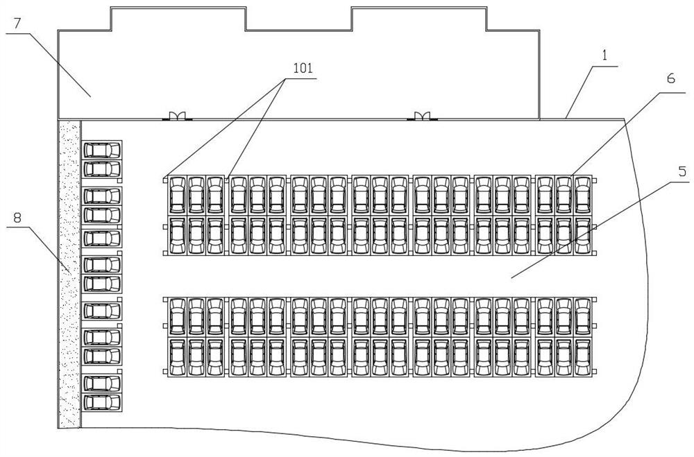 Ecological energy-saving underground garage with LOFT structure