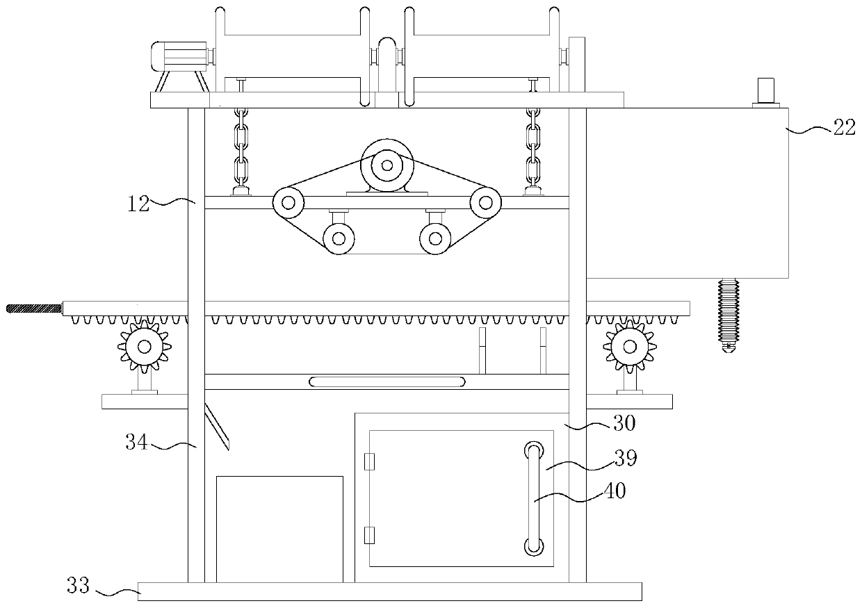 External surface wire drawing treatment device for aluminum product processing and production