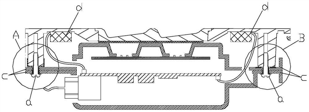 Micro-suspension panel structure for improving vibration feedback experience