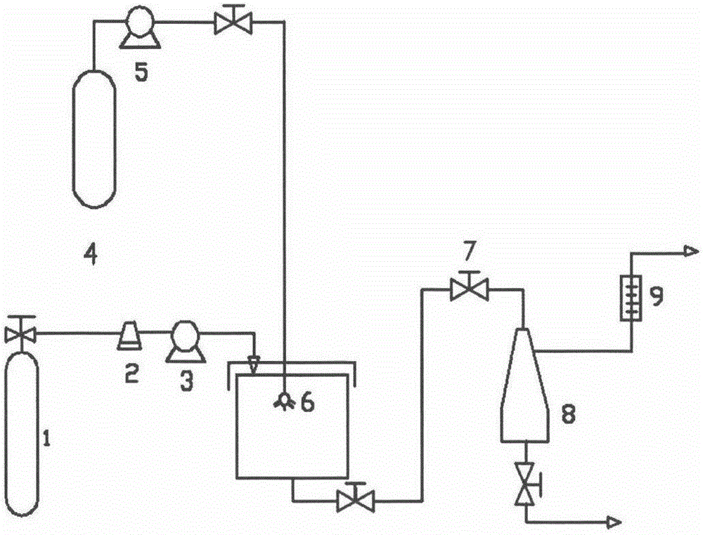 Method for preparing naringenin ultrafine particle by using supercritical compressed fluid anti-solvent precipitation process