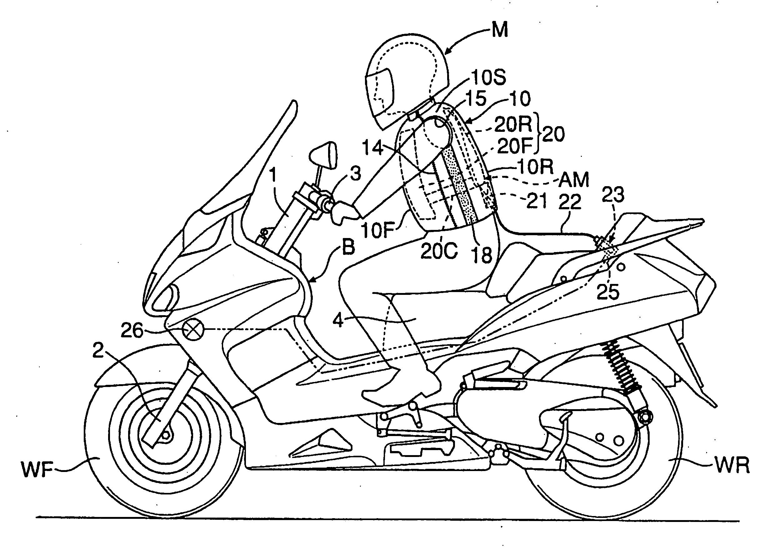 Air bag system for vehicle