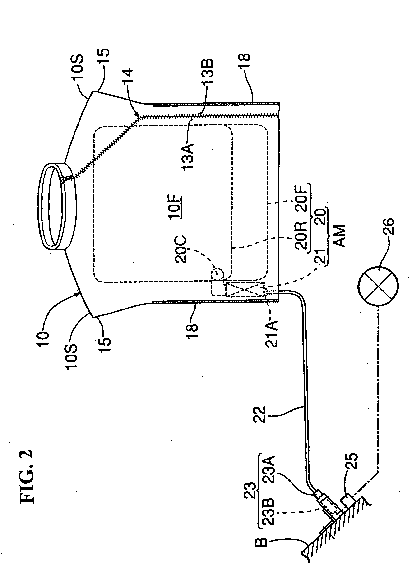 Air bag system for vehicle