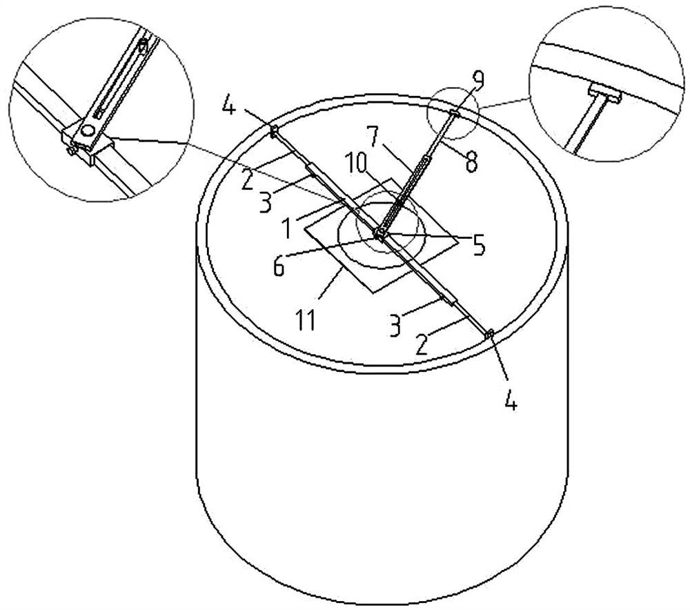 Large-diameter steel pipe inner diameter ovality measuring device