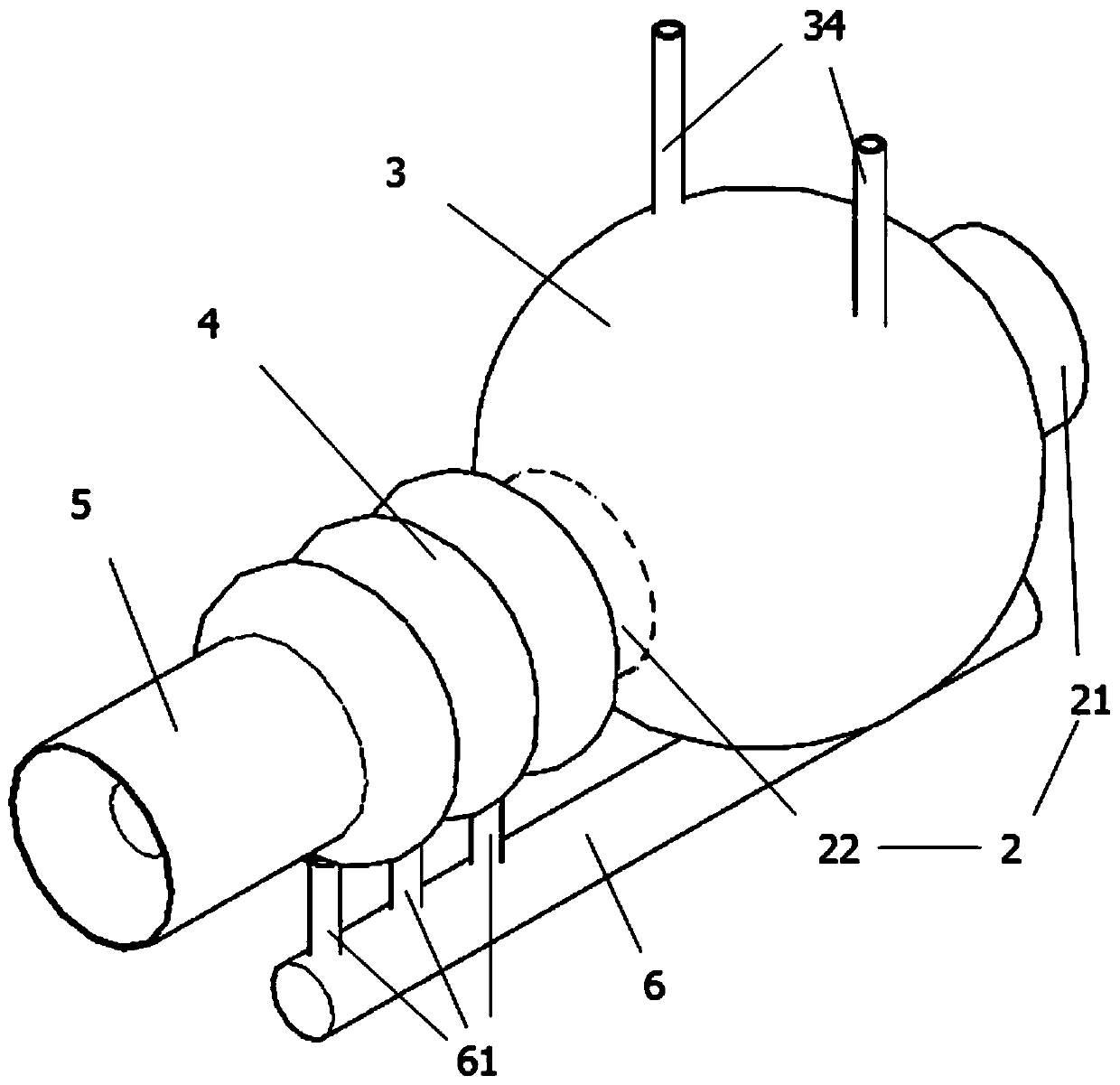 Water feeding device of hypobaric preservation system