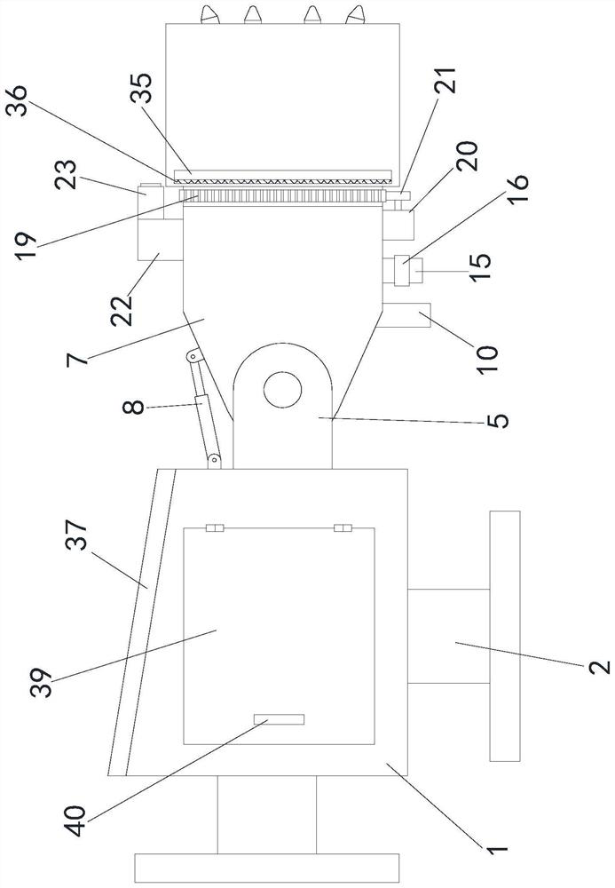 Flying dust treatment device for constructional engineering