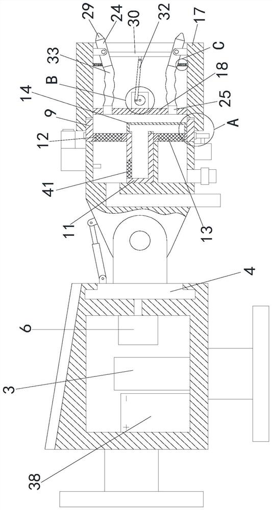 Flying dust treatment device for constructional engineering