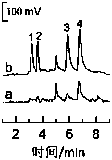 Gold nanoparticle/reduced graphene oxide composite electrode, and preparation and application thereof