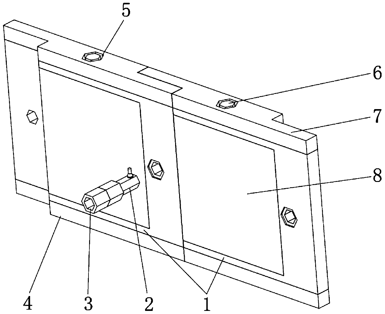 Movable modular steel structure board house for construction engineering