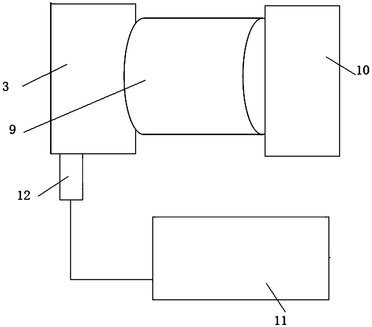 Testing device for airtightness of AC generator rotor and testing method thereof