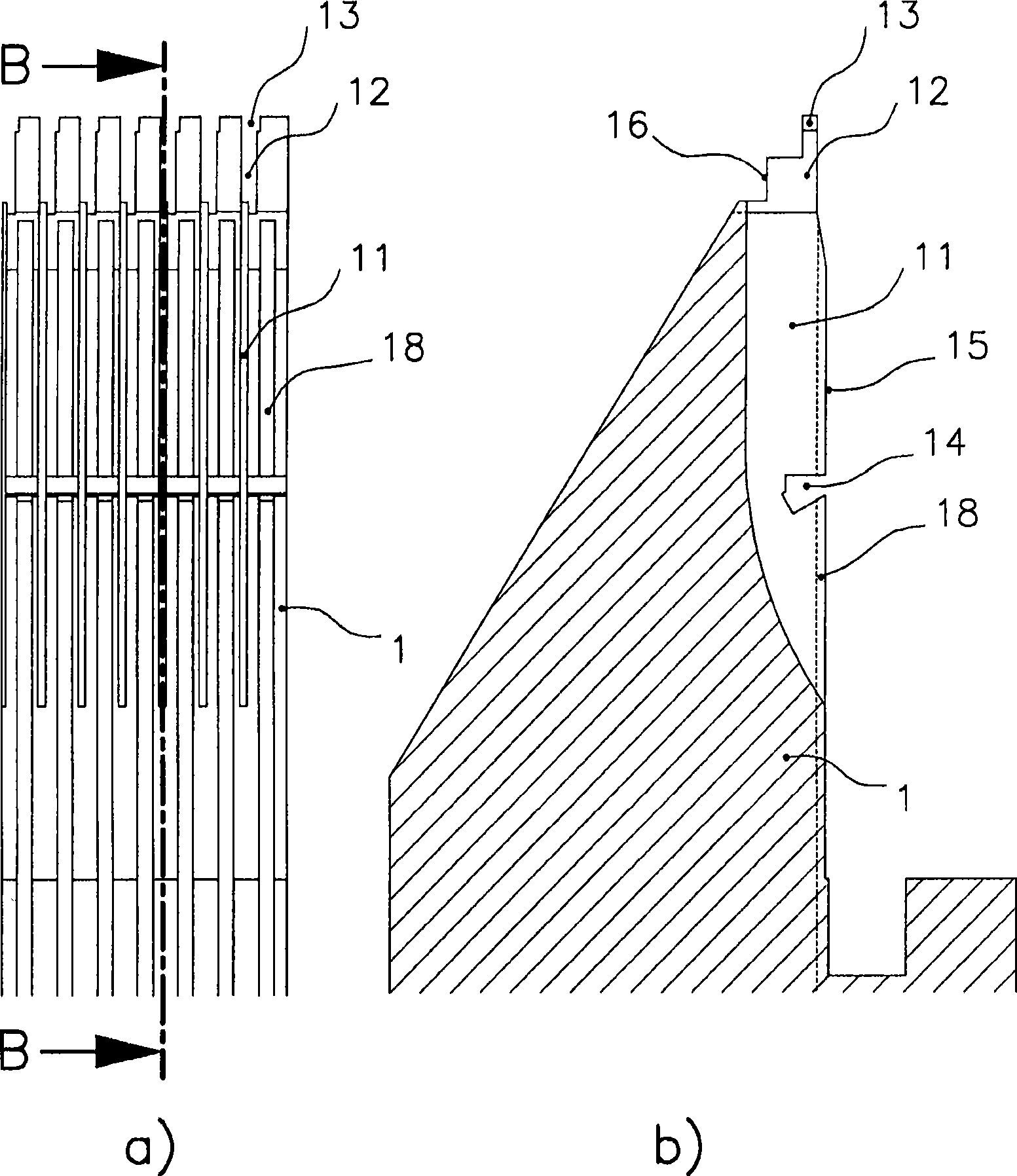 Cartridge of a knitting machine