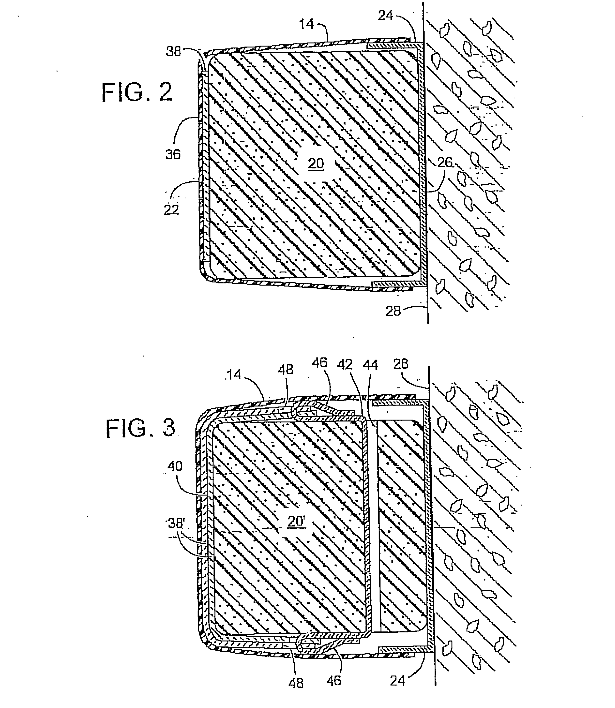 Heat shielded sealing curtain