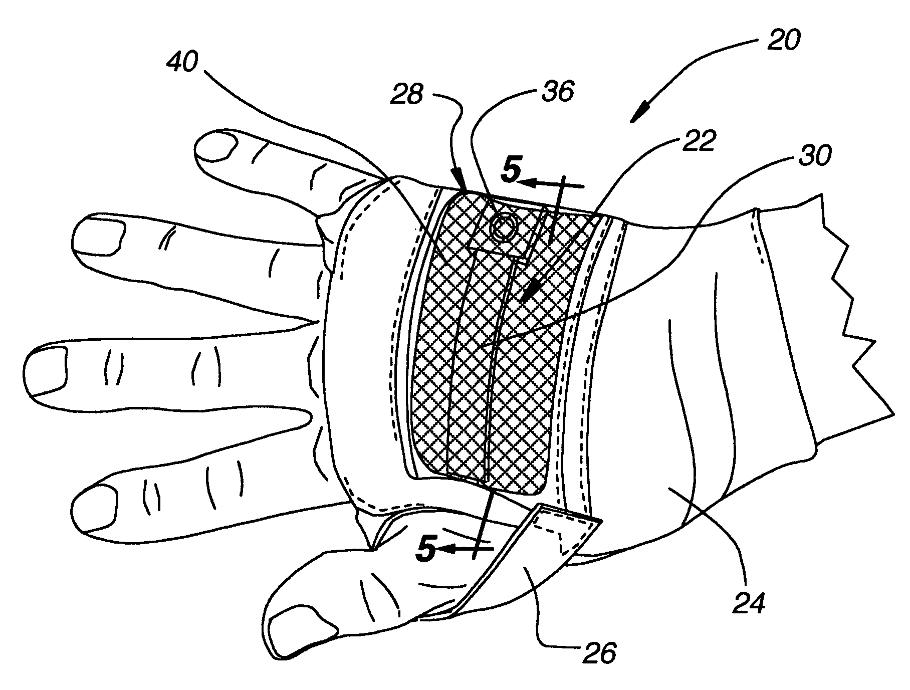 Illuminated glove