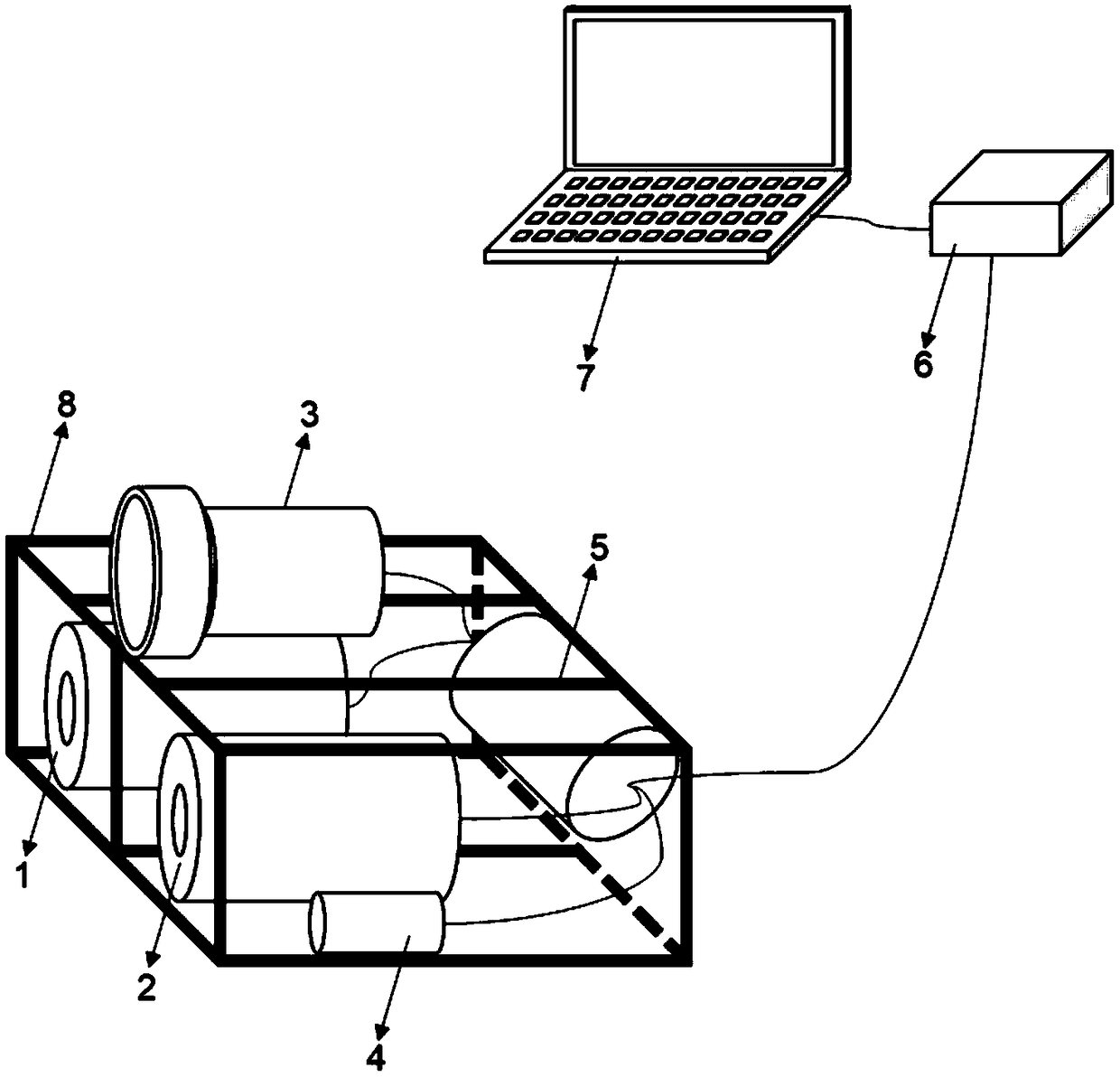 Binocular imaging underwater spectral reflectivity in situ measurement device and method