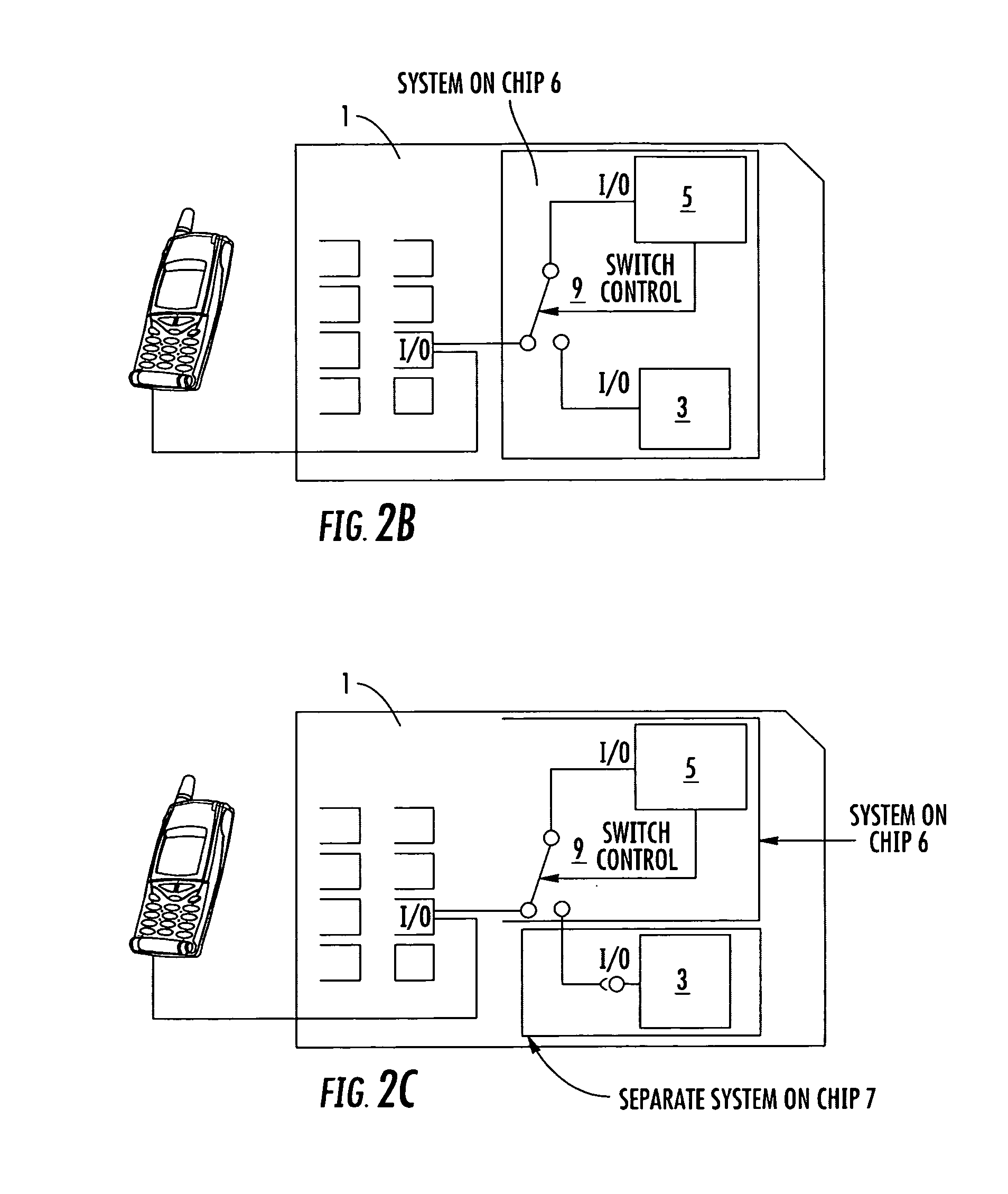 IC card comprising a main device and an additional device