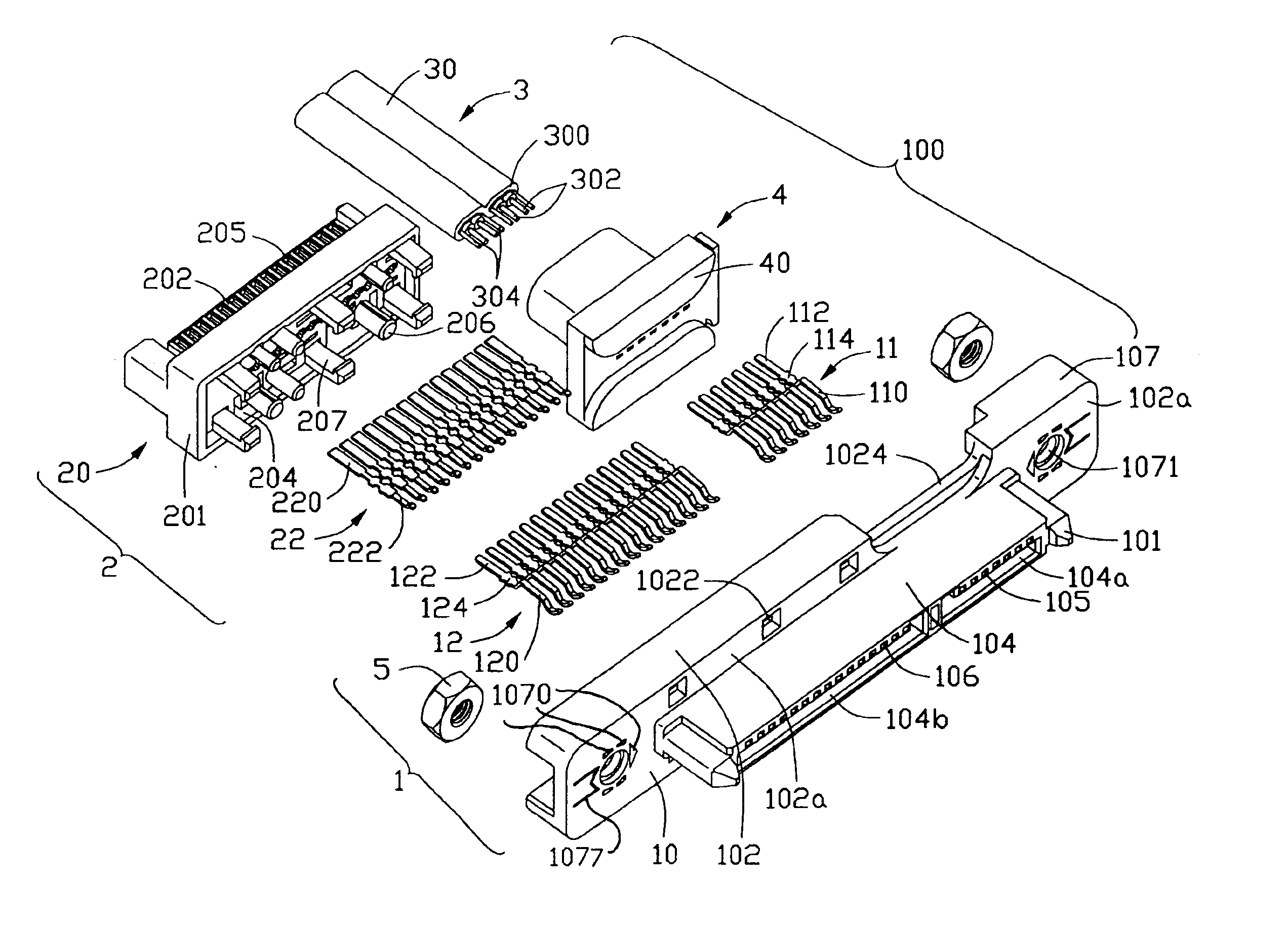 Cable assembly with power adapter