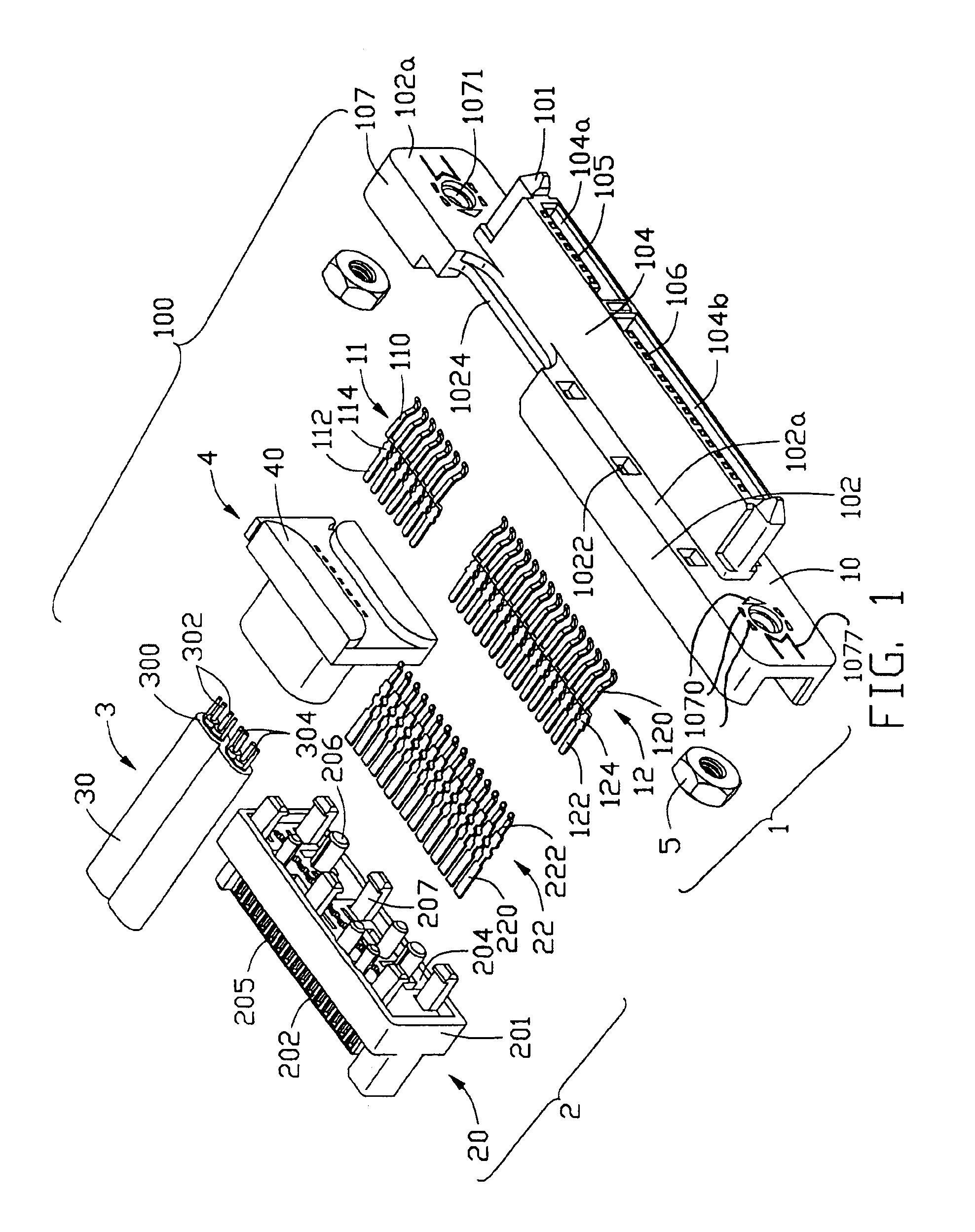 Cable assembly with power adapter