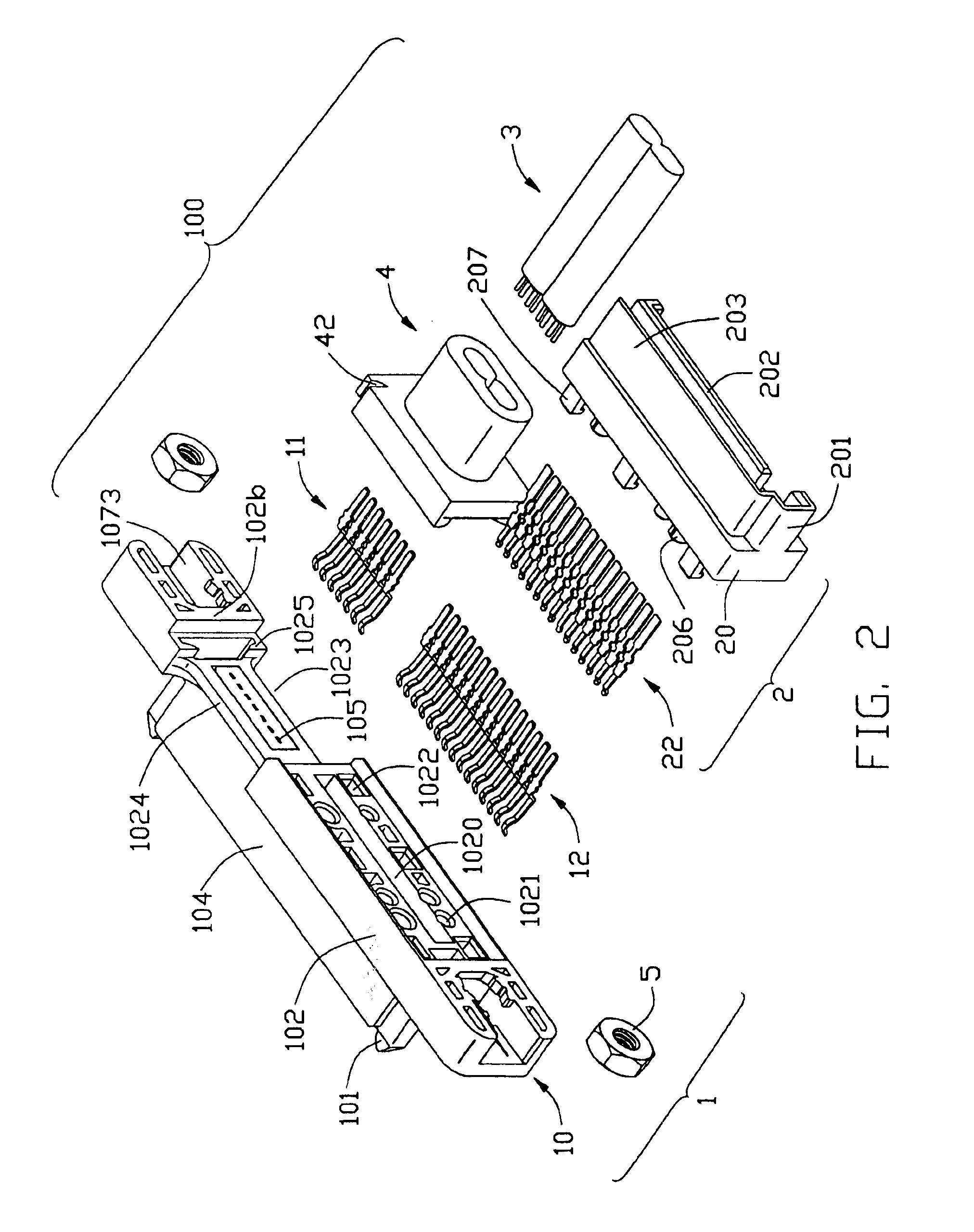 Cable assembly with power adapter