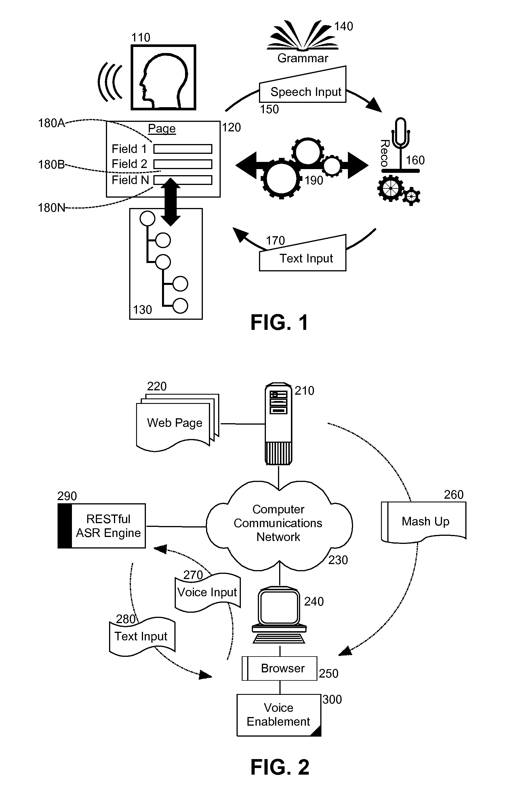 Automated voice enablement of a web page