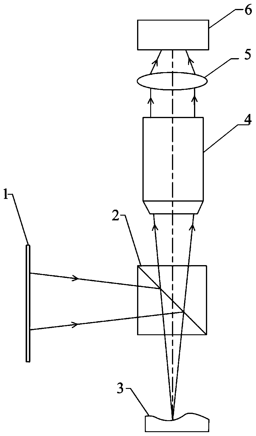 Optical deflection microscopic surface measuring device and method