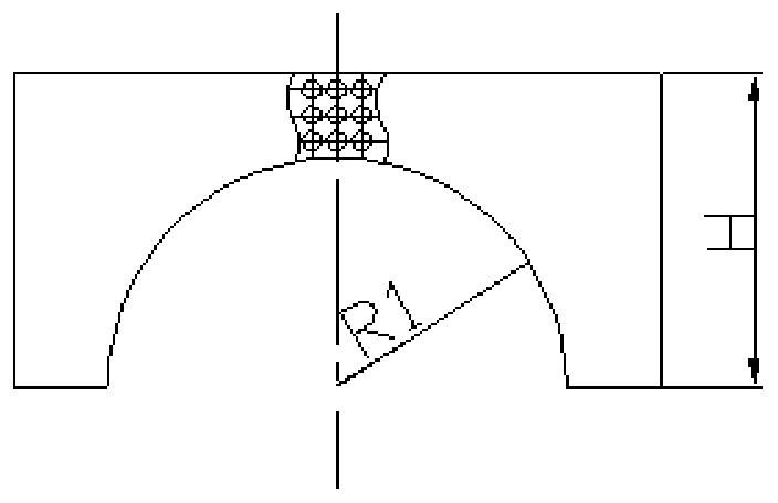 Synthesis tower supporting cylinder and manufacturing method thereof