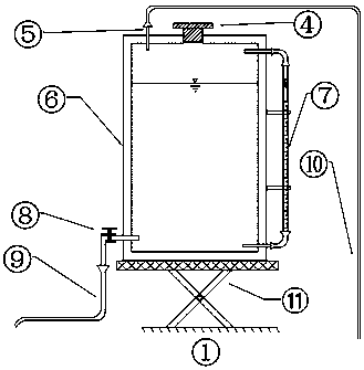 Method and device for measuring infiltration performance and permeability coefficient of field slope surface