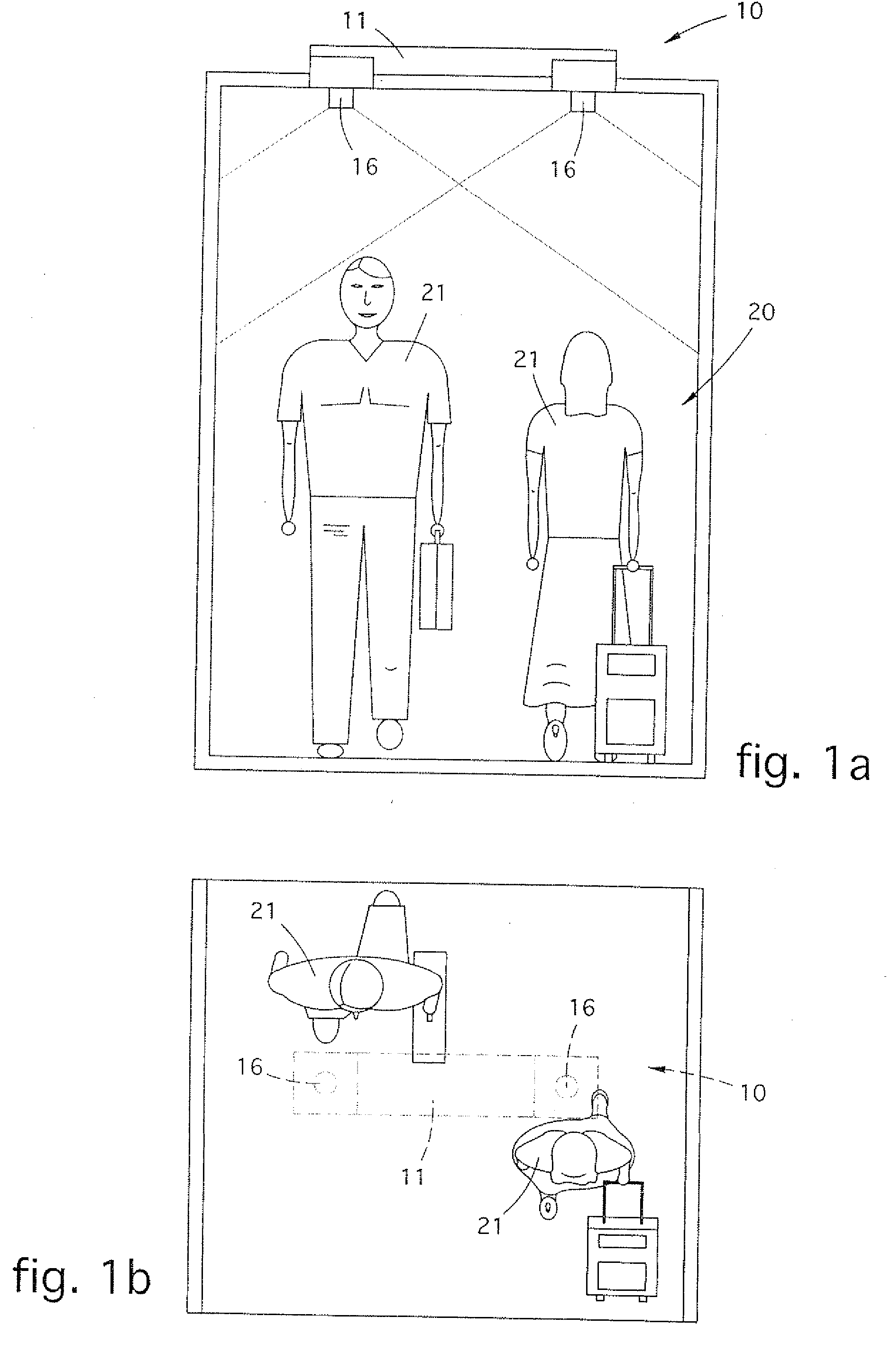 Electro-optical device for counting persons, or other, based on stereoscopic vision, and relative method