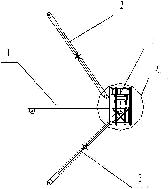 Adjustable weighing and supporting device for construction hoist