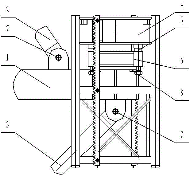 Adjustable weighing and supporting device for construction hoist