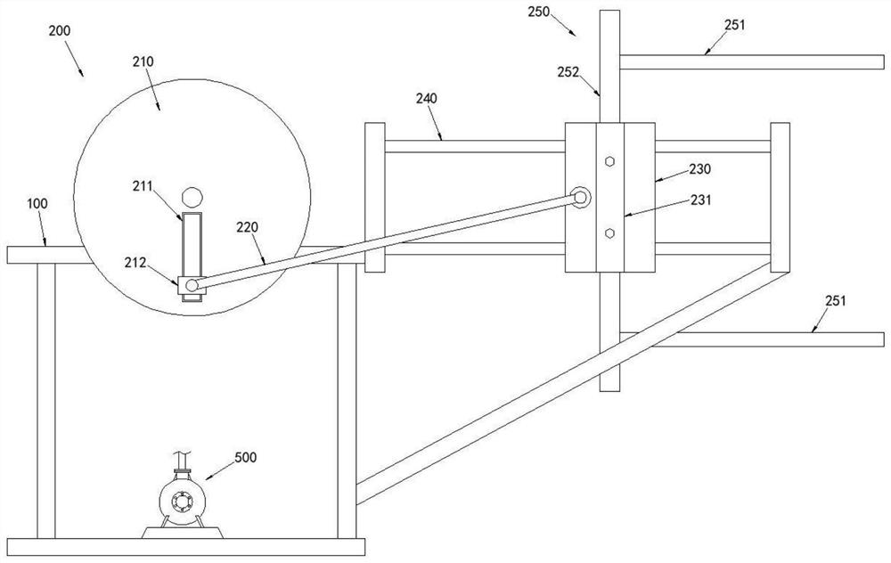 Wine grape stem vibration separation test bench