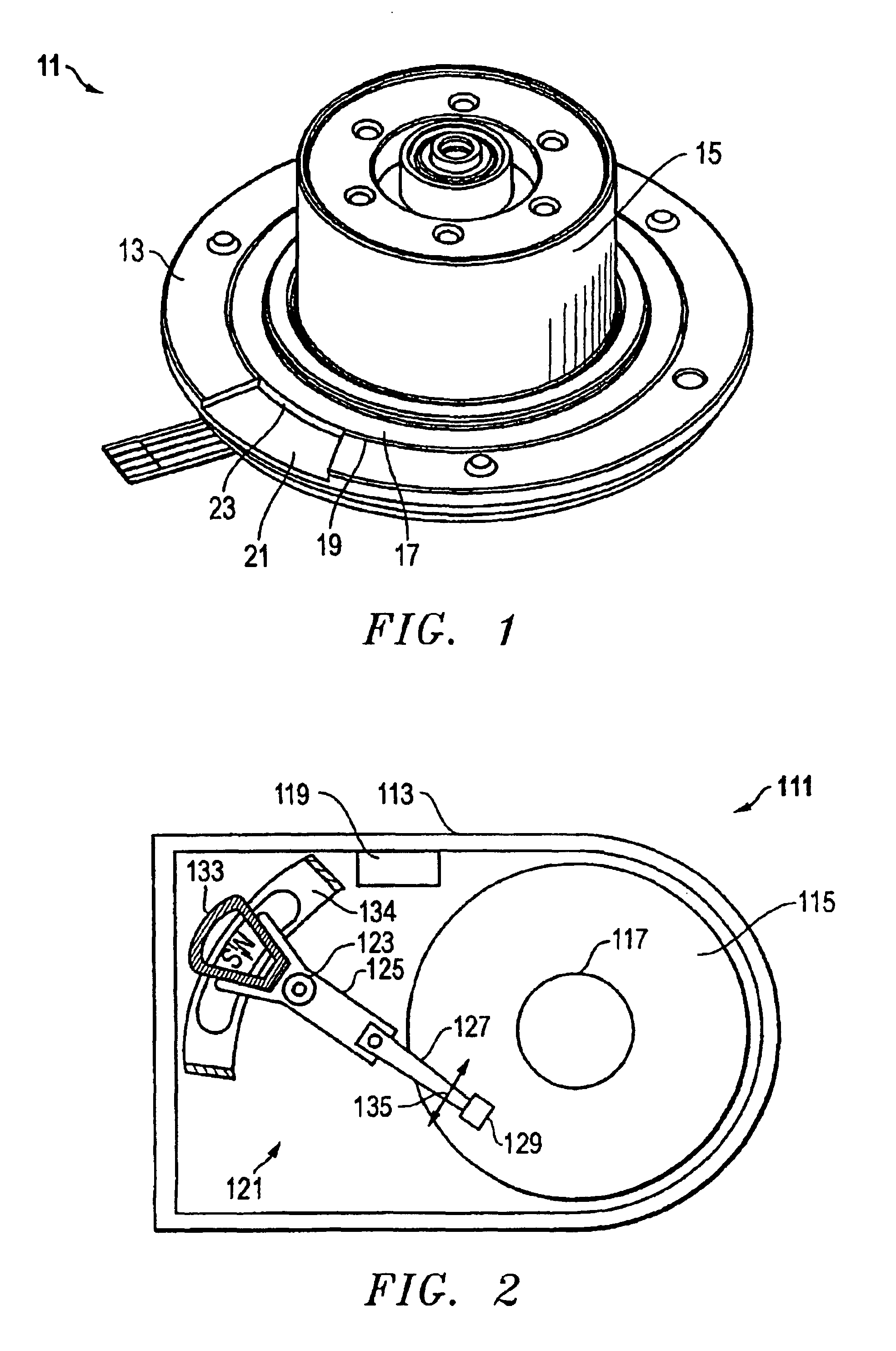 Method of attenuating airflow disturbances in a hard disk drive with a circumferential motor bracket shroud for motor hub flange outside diameter