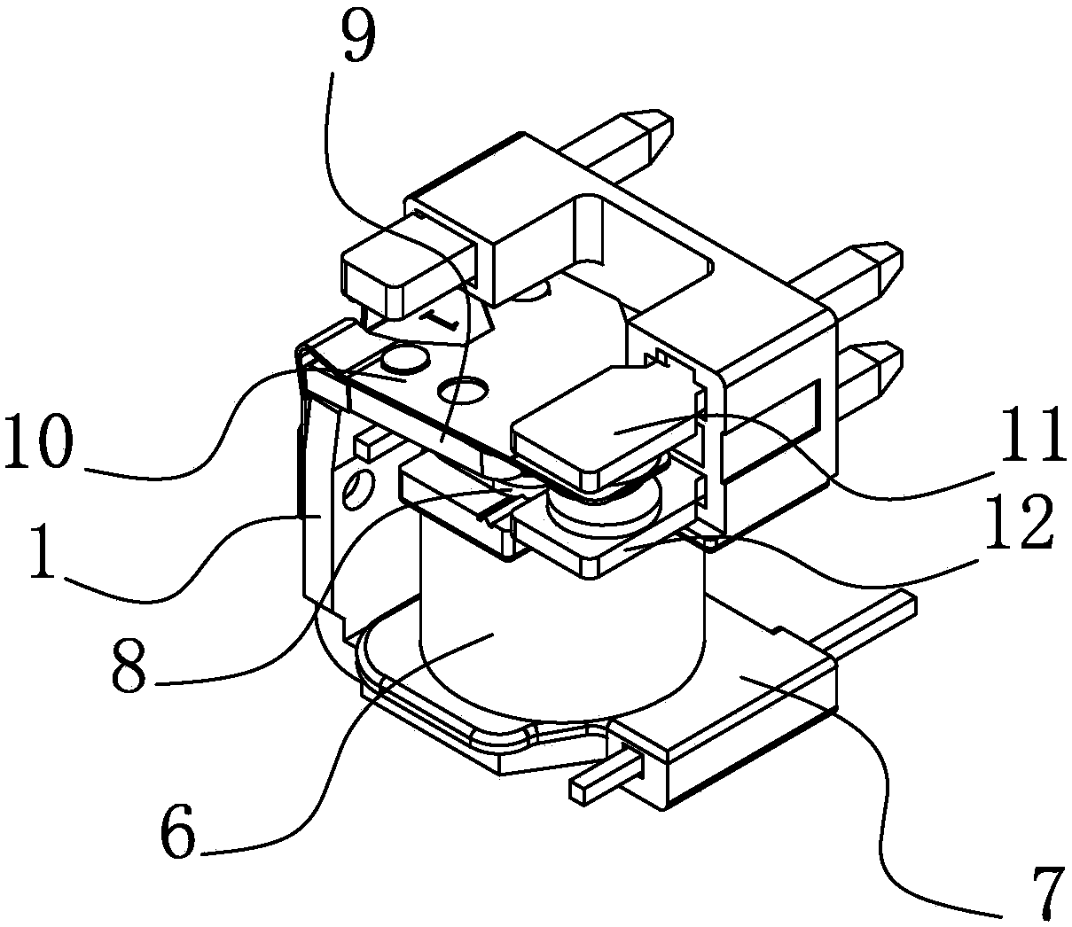 Microminiature heavy-current electromagnetic relay