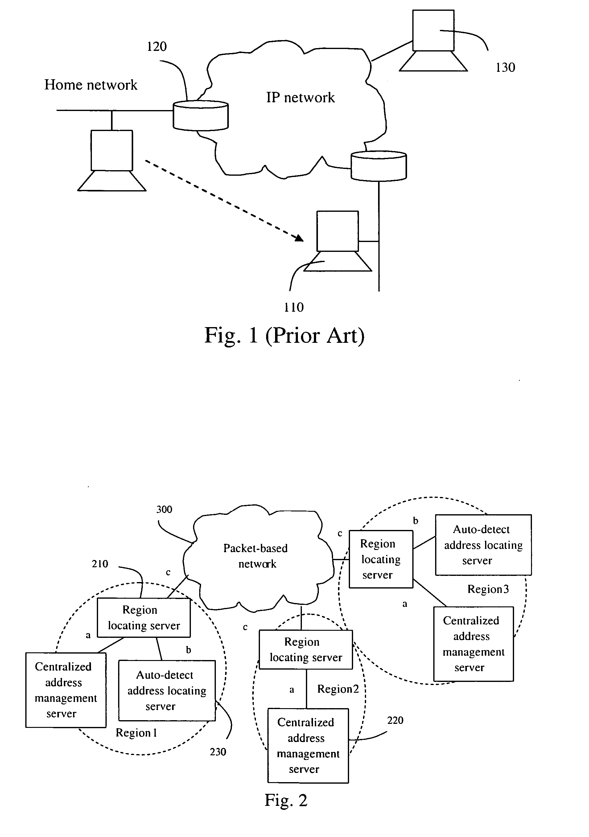 User locating system, method and server in packet-based netwok