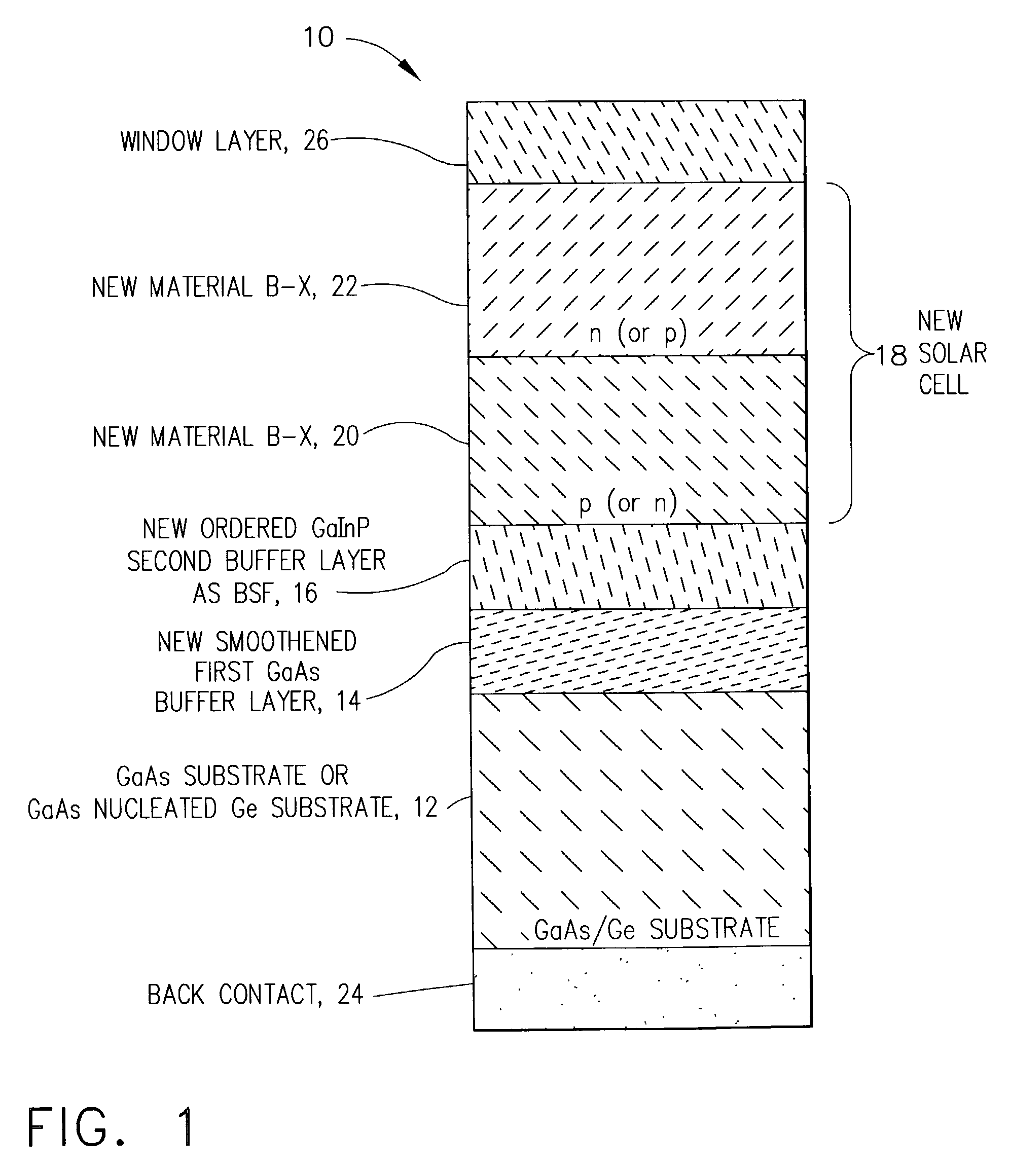 Multi-junction photovoltaic cell having buffer layers for the growth of single crystal boron compounds