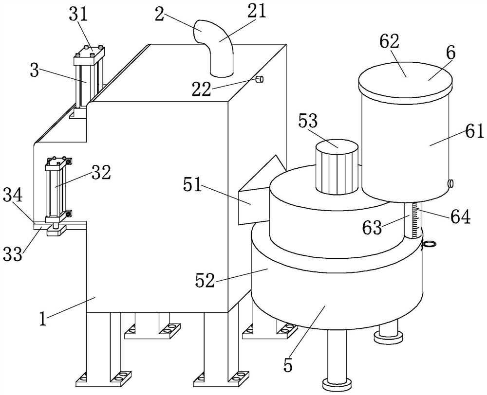 Device for treating construction sewage containing construction waste