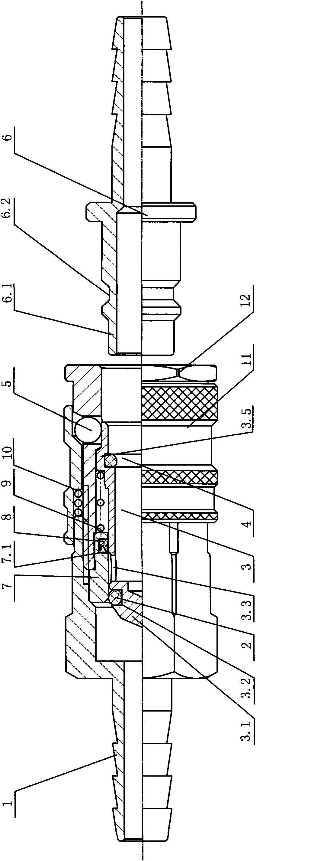 Pneumatic quick connector