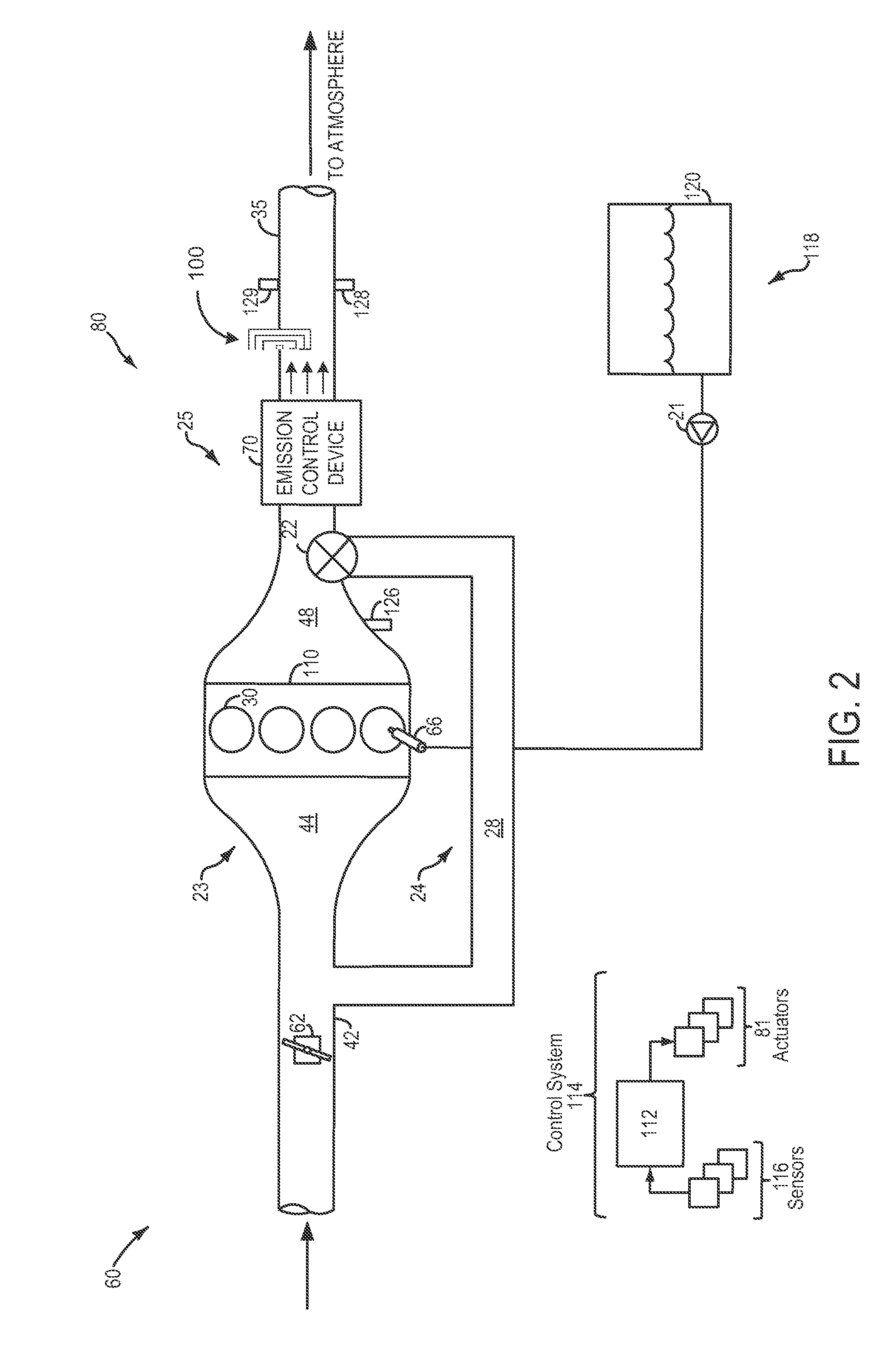 Particle sensor, exhaust system and method for determining particles in the exhaust gas