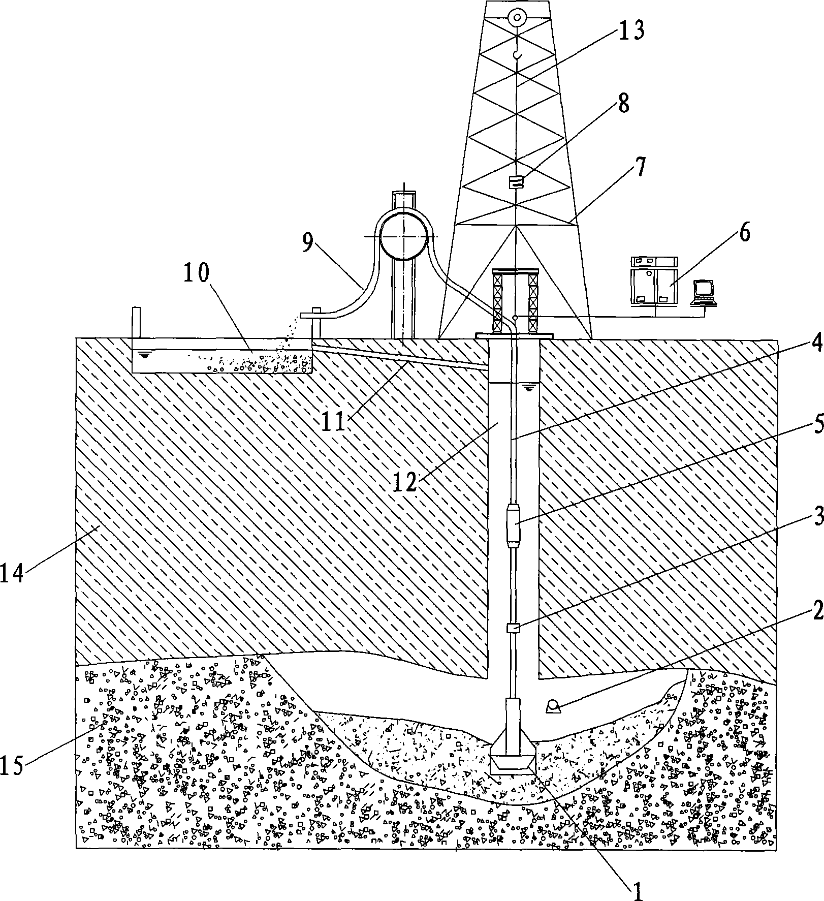 An underwater mining method and its devices